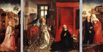 Verkündigung Triptychon Niederländische Maler Rogier van der Weyden Ölgemälde